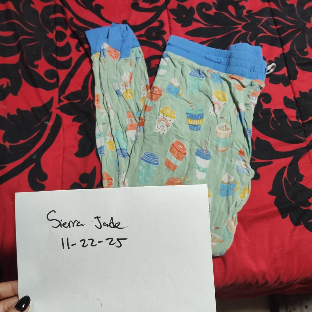 Coffee Little Sleepies Adult Large Pants Women's
